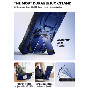 Supcase ArmorBox Mag MagSafe -suojakuori Samsung Galaxy S26:lle laivastonsininen ja musta