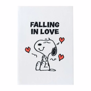 Snoopy Love Season A5 -muistikirja pehmopintaisella kannella