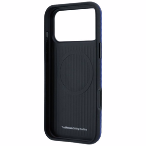 BMW suojakuori laitteelle iPhone 18 Pro / 17 Pro: (Carbon Metal Logo), MagSafe-yhteensopiva, väri: sininen