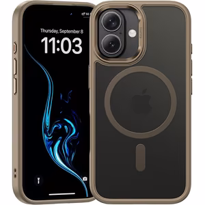 Benks Magnetic Mist Suojakuori metallikehyksellä iPhone 16:lle titanium
