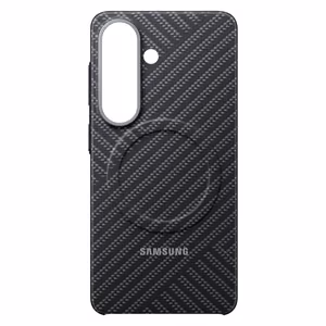 Samsung Carbon Magnet -suojakuori Samsung Galaxy S26:lle, MagSafe-yhteensopiva - harmaa