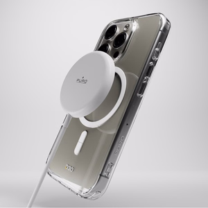 Puro Impact Clear D3O MagSafe Silikoninen Suojakuori iPhone 16 Pro Maxille - läpinäkyvä