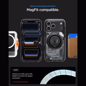 Spigen Ultra Hybrid MagSafe Zero One -suojakuori iPhone 18 Pro Max / 17 Pro Max -malleille, musta