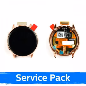 LCD Display Compatible With Samsung Watch Active 40mm With Frame / Gold / (Service Pack)