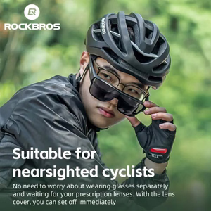 Rockbros SP304 polarisoidut pyöräilylasit - musta