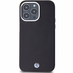 BMW Signature Wrapped Metal MagSafe Suojakuori iPhone 15 Pro Maxille - musta
