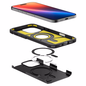 Spigen Tough Armor T MagSafe Suojakuori iPhone 16 Pro Max -puhelimelle - musta