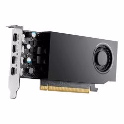 PNY NVIDIA A1000 – ammattitason näytönohjain, 8 Gt GDDR6, 128-bit, PCIe 4.0 ×8, single-slot, 4× Mini DisplayPort 1.4a, 50 W, low-profile bracket, pieni laatikko