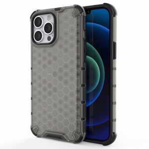 Honeycomb Asia panssari kansi TPU puskuri iPhone 13 Pro Max musta