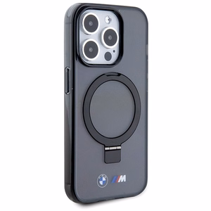 BMW Ring Stand M Collection MagSafe Suojakuori iPhone 15 Pro:lle - musta