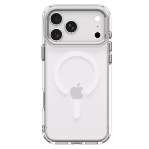 Spigen Ultra Hybrid Optik S MagSafe -suojakuori iPhone 18 Pro Max / 17 Pro Max -malleille, läpinäkyvä hopeanvärinen