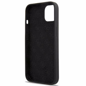 Guess GUHMP13MLSLMGBK iPhone 13 6.1" musta/musta kovakotelo Silikoni Script Gold Logo Magsafe