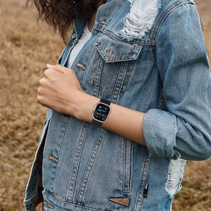 Tech-Protect Nylon Hihna Apple Watch 6/7/8/9/10/SE/Ultra 1/2 (44/45/46/49 mm), musta