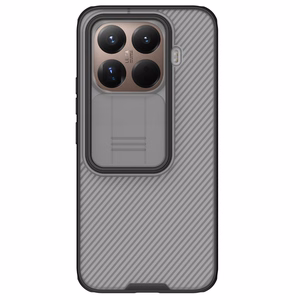 Nillkin CamShield Pro -suojakuori Xiaomi 15T Pro -mallille, läpikuultava musta