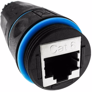 Techly IWP-MD C6-IP68T kaapeliadapteri RJ-45 musta