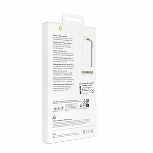 iPhone 17 silikoninen suojakuori MagSafella - vaalea sammal
