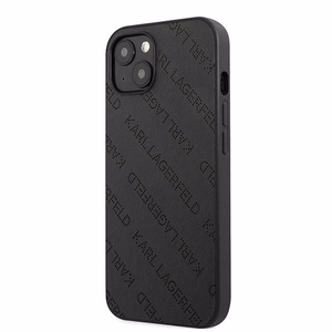 Karl Lagerfeld KLHCP13SPTLK iPhone 13 mini 5,4 "kovakotelo musta / musta rei'itetty Allover