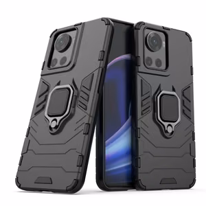 Ring Armor panssaroitu hybridi tapauksessa kansi + magneettinen haltija OnePlus Ace musta