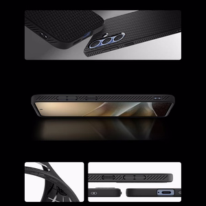 Spigen Liquid Air -kotelo Samsung Galaxy S25+ - Matta Musta