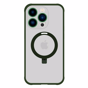 Tel Protect Magical Magsafe Stand Suojakuori iPhone 15 Plus:lle vihreä