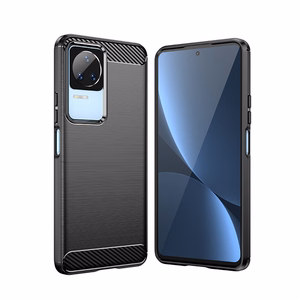 Hiili Kotelo Xiaomi Poco F4 5G joustava silikoni hiili kansi musta