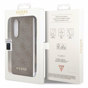 Guess Suojakuori Samsung Galaxy Z Fold 5:lle GUHCZFD5GF4GBR ruskea HC PU 4G Charm