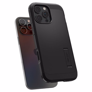Spigen Tough Armor T MagSafe Suojakuori iPhone 16 Pro Max -puhelimelle - musta