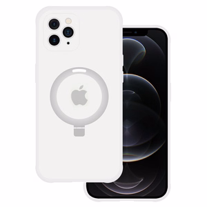 Tel Protect Magical Magsafe Stand Suojakuori iPhone 11 Pro Max:lle hopeinen