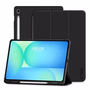 TechProtect SmartCase Pen Suojakuori Samsung Galaxy Tab S10 FE+ 13.1 X620 / X626B:lle - musta