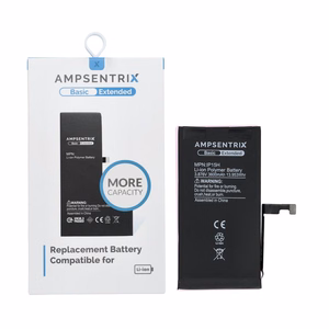 AmpSentrix Basic akku iPhone 15:lle (suurikapasiteettinen 3600 mAh)