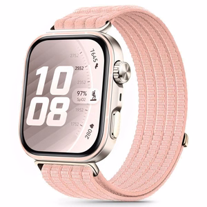 Tech-Protect Nylon Strap for Huawei Watch Fit 3 / 4 / 4 Pro / 5 / 5 Pro - Pink