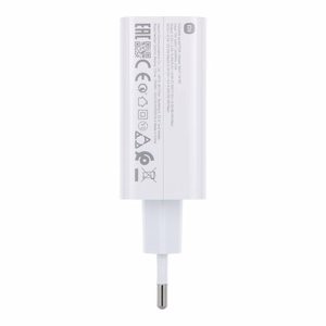 XIAOMI alkuperainen laturi USB A QC3.0 3A 120W MDY-14-EE valkoinen bulk