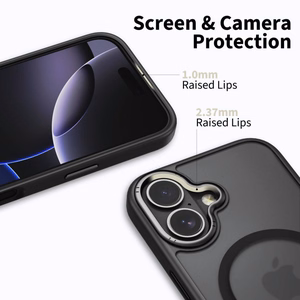 Tech-Protect MagEdge MagSafe Suojakuori iPhone 17:lle - mattamusta