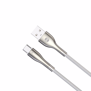 Forever Sleek -kaapeli USB - USB-C 1,0 m 3A valkoinen