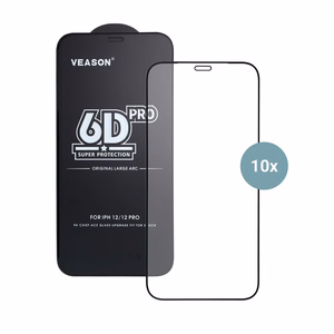 6D Pro Veason karkaistu lasi (setti 10in1) Samsung Galaxy A37 5G:lle, musta