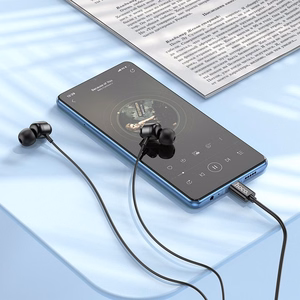 Hoco M122 langalliset nappikuulokkeet USB-C - musta