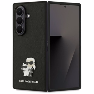 KARL LAGERFELD suojakuori Samsung Z Fold7 KLHCZFD7SAPKCNPK (Saffiano KC PIN) musta