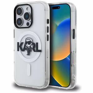 Karl Lagerfeld IML Karl Sketch Logo MagSafe suojakuori iPhone 16 Pro Max - läpinäkyvä