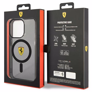 Ferrari FEHMP14LUKK iPhone 14 Pro 6.1" musta/musta hardcase Translucent Magsafe