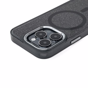 Glitter-suojakuori Samsung Galaxy A37:lle MagSafe-yhteensopiva - musta