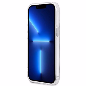 Guess Metal Outline MagSafe Suojakuori iPhone 13 Pro / iPhone 13:lle - hopeinen