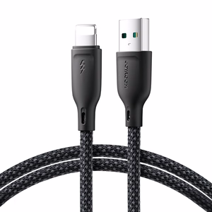 Joyroom Multi-Color Series S-A34 USB-A / Lightning 3A Kaapeli 1m - musta