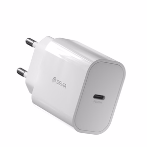 Devia seinälaturi Smart PD 1x USB-C 20W valkoinen