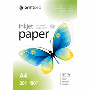 ColorWay PrintPro – erittäin kiiltävä valokuvapaperi, 180 g/m², A4, 20 arkkia