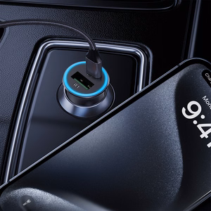 Acefast B16 autolaturi 95 W USB-C/USB-A harmaa