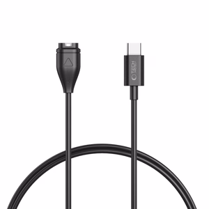 Tech-Protect MC04 UltraBoost USB-C -kaapeli Garmin-kellolle 1m - musta