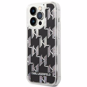 Karl Lagerfeld KLHCP14XLMNMK iPhone 14 Pro Max 6.7 "hardcase black / black Liquid Glitter Monogram