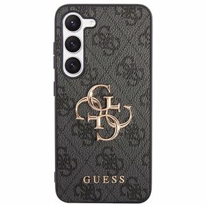 Guess suojakuori Samsung S24 Plus:lle GUHCS24M4GMGGR Leather 4G Metal Logo musta