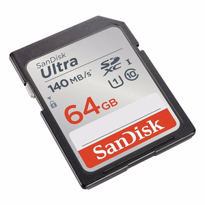 SanDisk muistikortti 64GB Ultra SDXC 64GB 140MB/s UHS-I Class 10