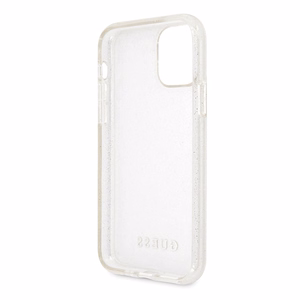 Guess GUHCN65PCGLSI iPhone 11 Pro Max hopea/hopea kova kotelo Glitter Glitter